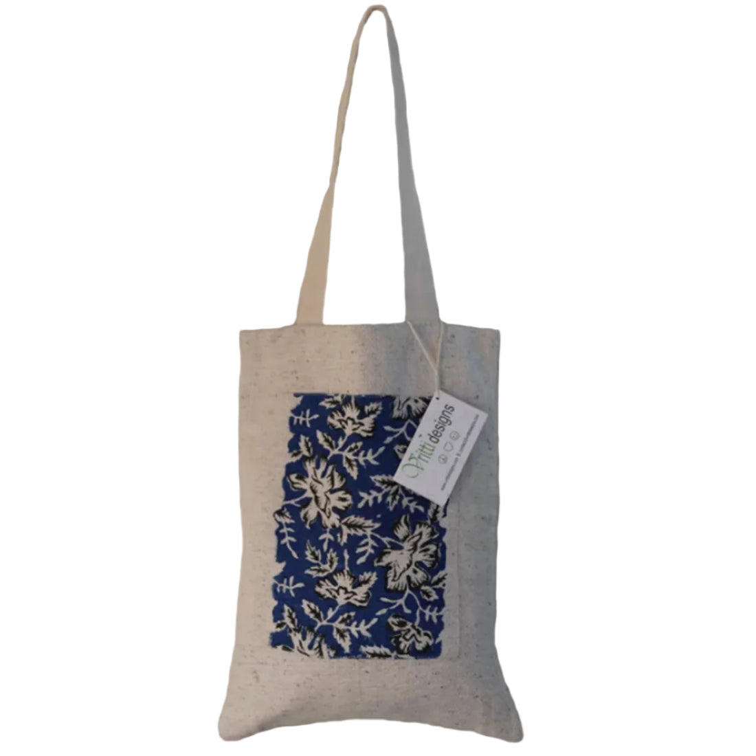 Nettle Cotton Tote Bag | Hand Block Print Natural Dye | House of Swadeshi