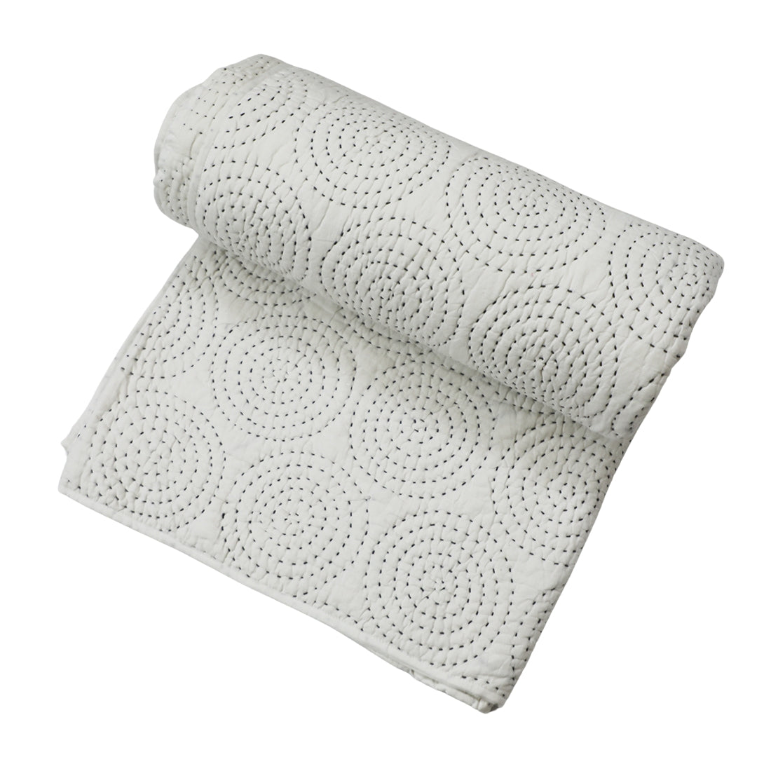 Natural Cotton White Bedspread
