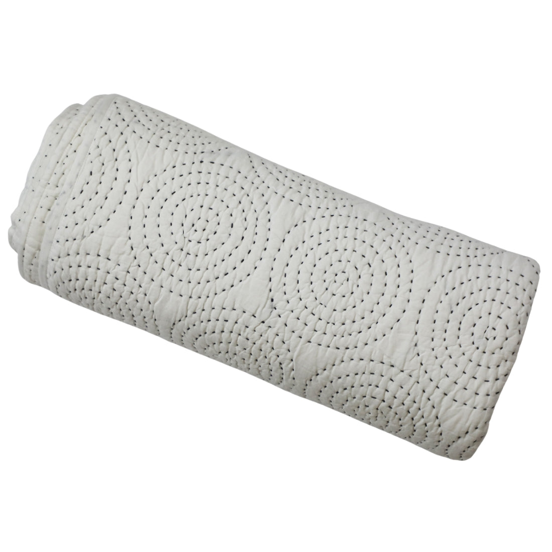 Natural Cotton White Bedspread