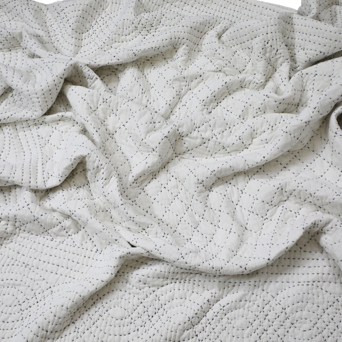 White Cotton Quilt for Everyday Use