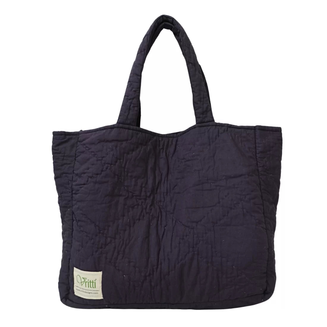 Kantha Quilted Handbag | Purple Cotton | House of Swadeshi