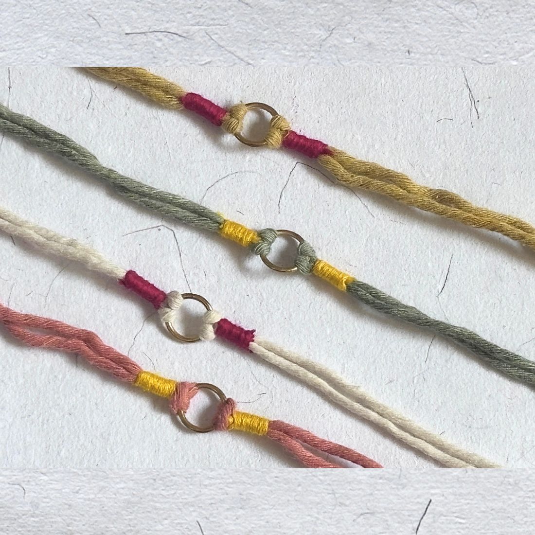 Traditional Handmade Rakhi | Mangalam Brass Rakhi | Set of 4