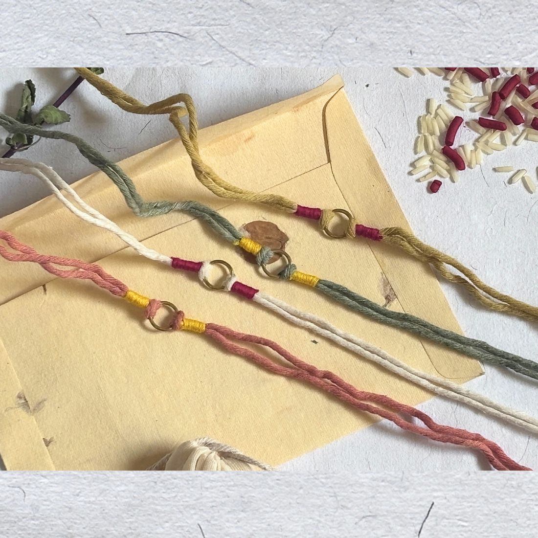 Traditional Handmade Rakhi | Mangalam Brass Rakhi | Set of 4