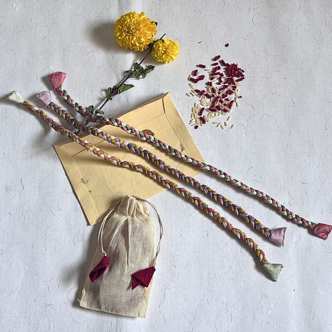 Silk Thread Rakhi | Handmade Eco Friendly Rakhi - set of 3