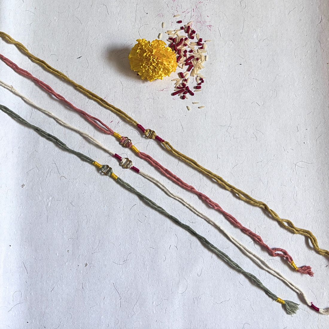 Organic Cotton Rakhi | Anant Valaya Handmade Rakhi | Set of 4