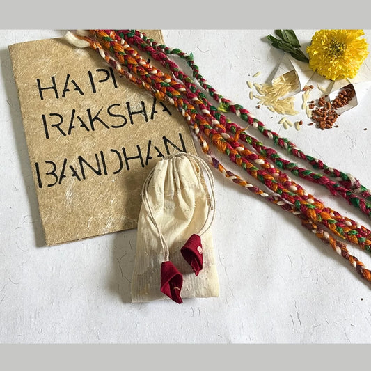 Eco-Friendly Silk Rakhi Threads | Set of 5 | House of Swadeshi