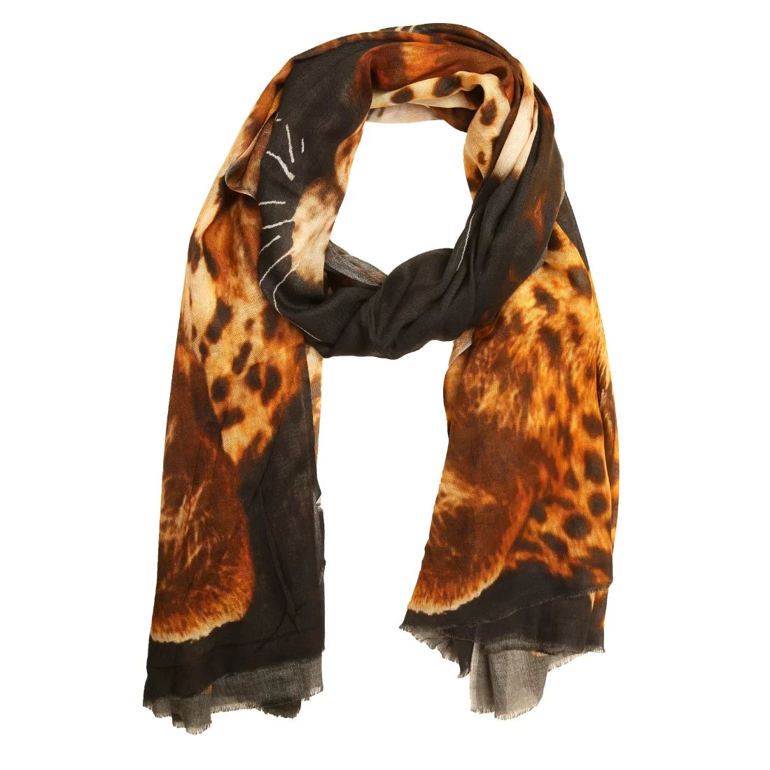 Digital Print Modal Scarf – Lion Motif