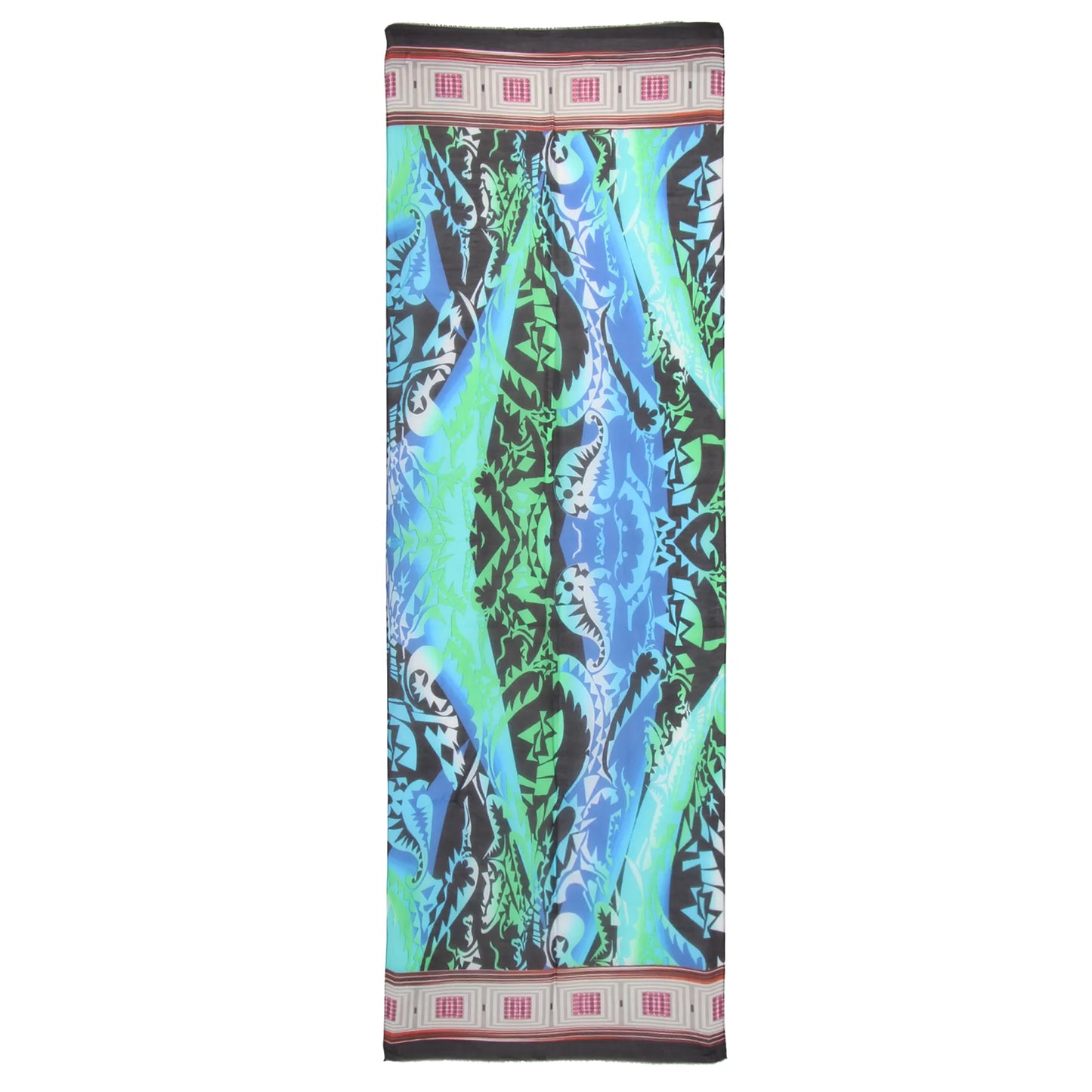 Digital Print Cotton Silk Scarf – Paisley Multicolour