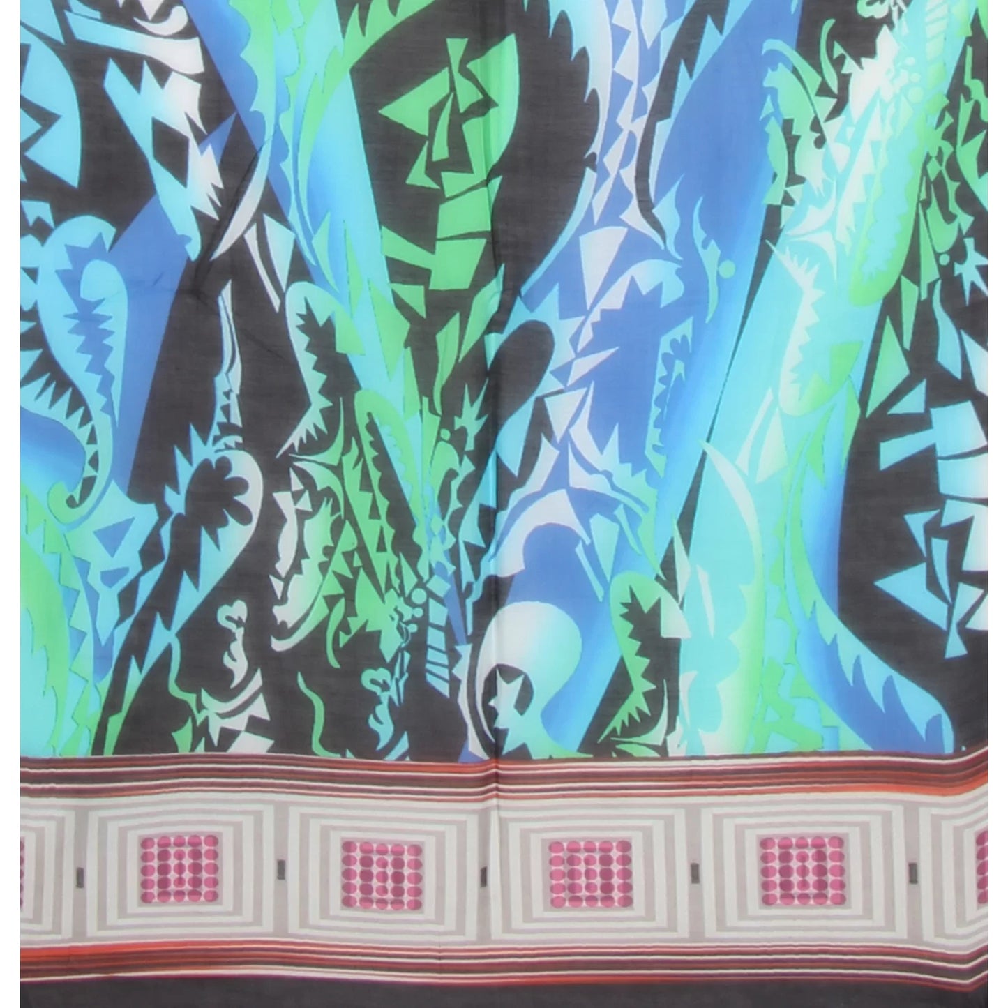 Digital Print Cotton Silk Scarf – Paisley Multicolour