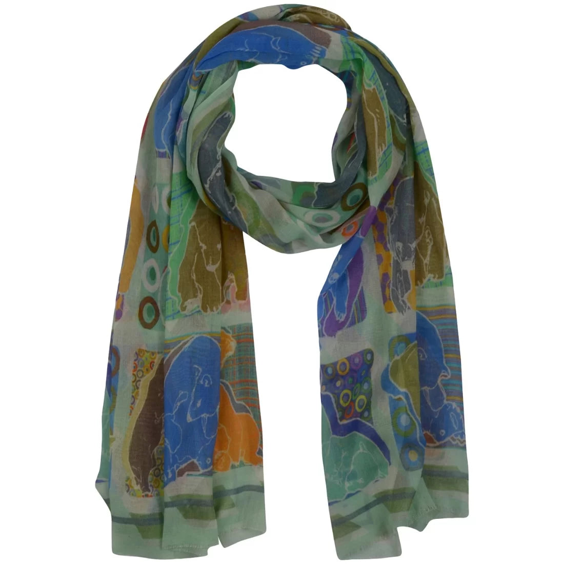 Printed Cotton Scarf for Women | Dual-Tone