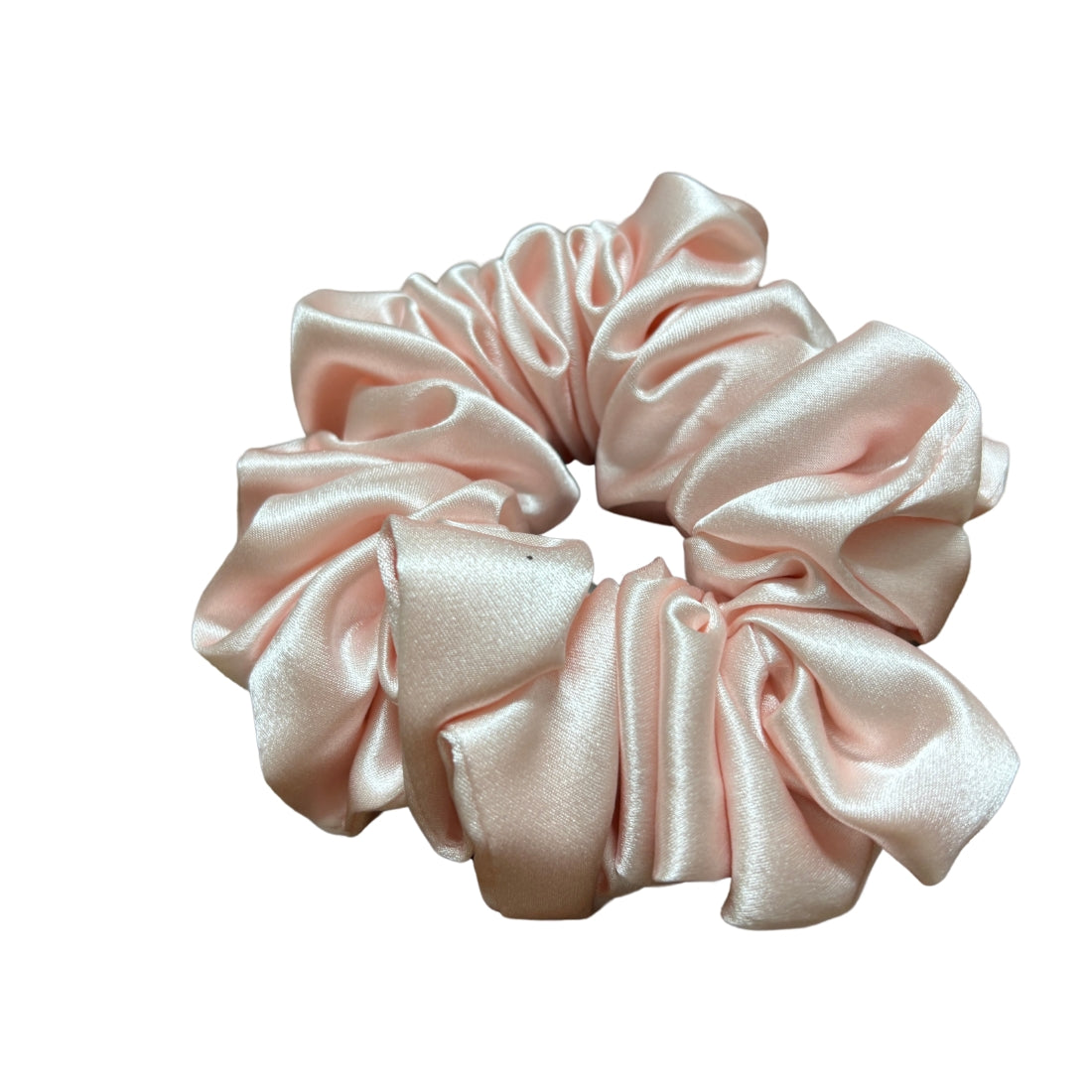 Pink Scrunchies in silk fabric 