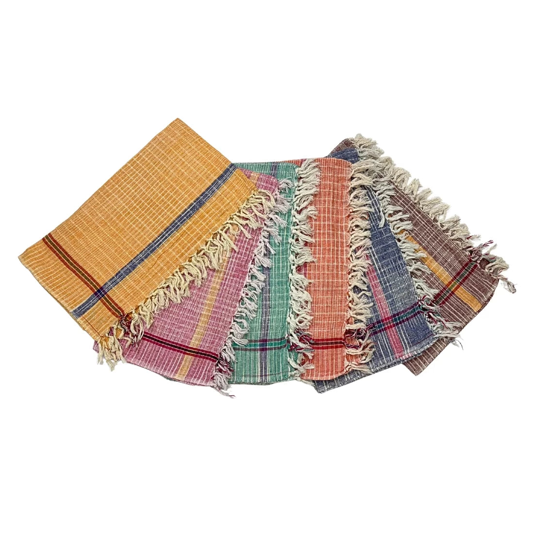 handloom cotton bath towel – classic checks made on handloom
