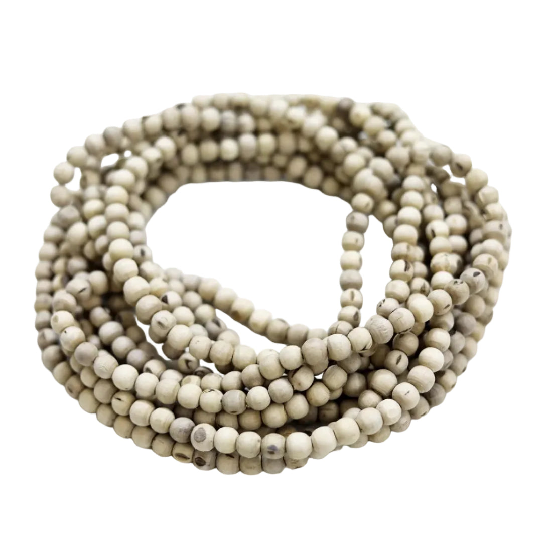 Round Beads Tulsi Mala | Handcrafted Sacred Tulsi Beads | House of Swadeshi