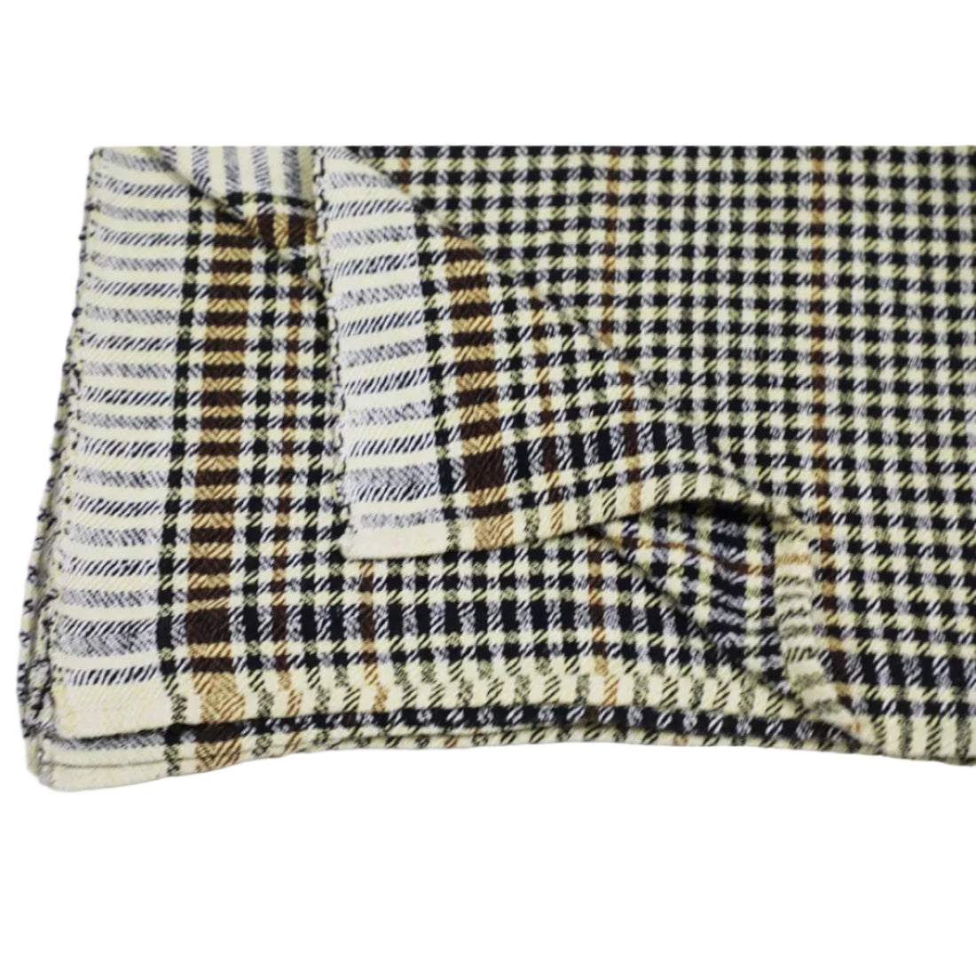 Vintage Indian Khes — Multicolour Checkered Handloom Weave (Early 20th Century)