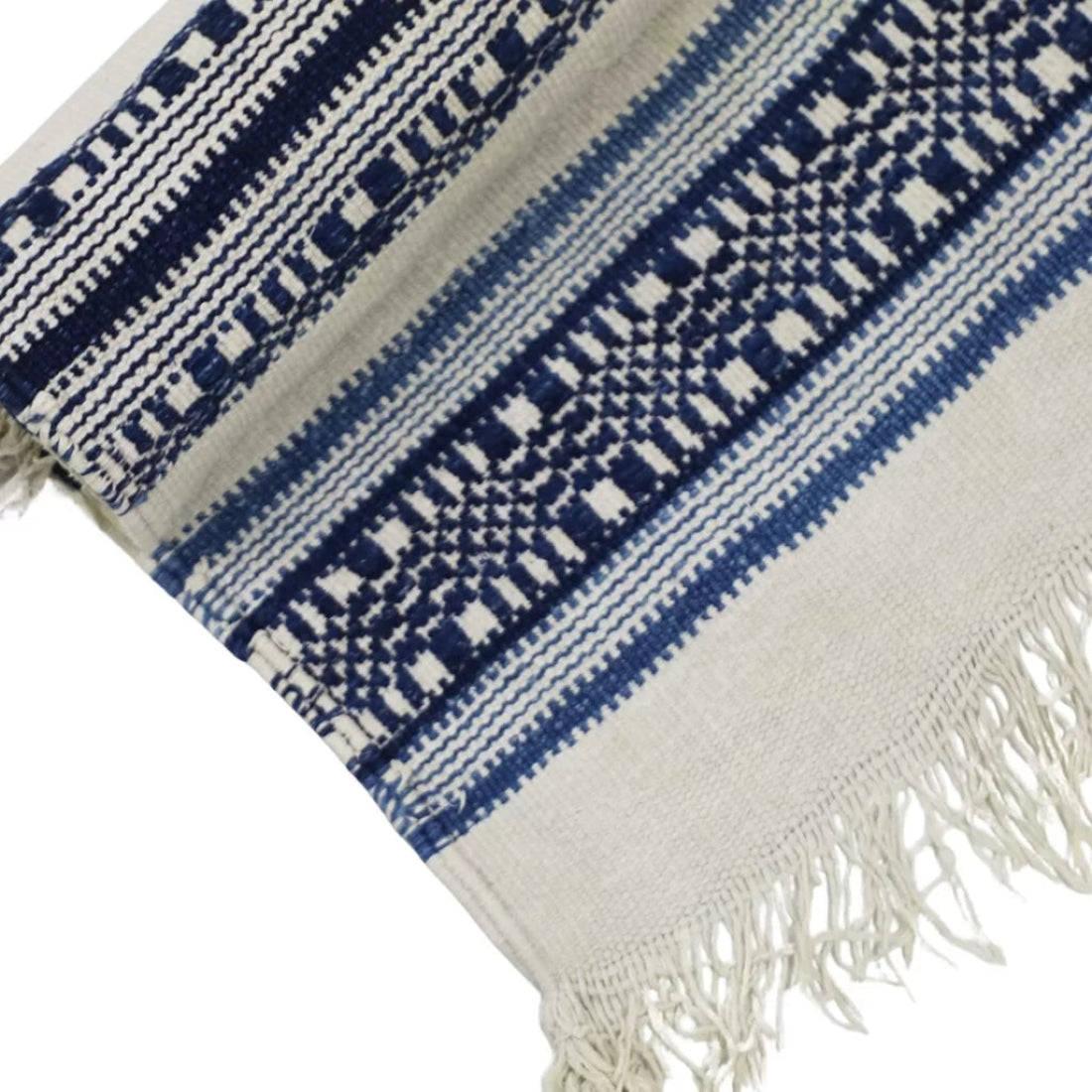 Vintage Cotton Rug (Durrie) — Handwoven Sindh Heritage (19th Century)