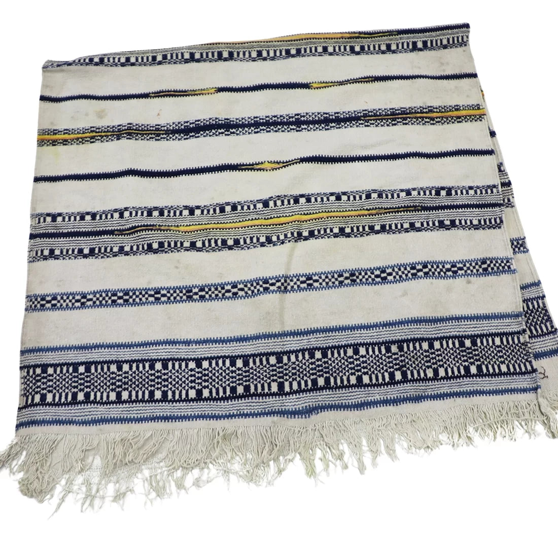 Vintage Cotton Rug (Durrie) — Handwoven Sindh Heritage (19th Century)