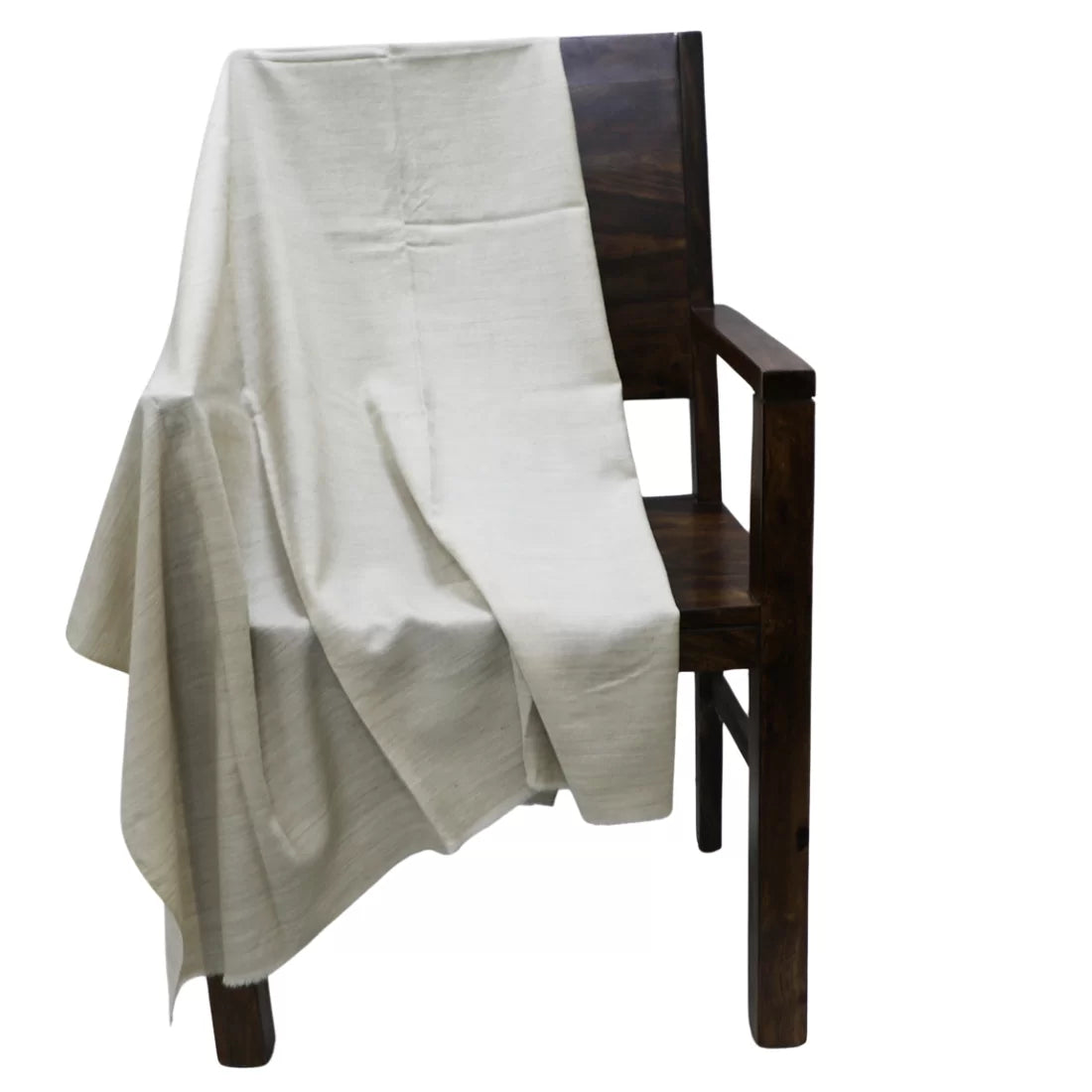 Vintage Pashmina Wool Shawl — Handcrafted in India (50+ Years Old)