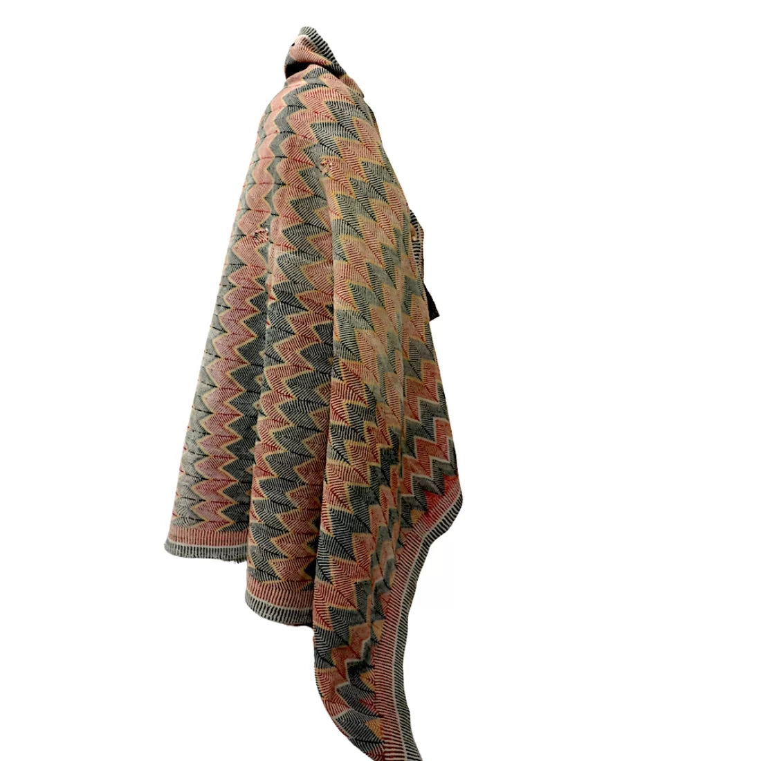 Vintage Kantha Quilt– Chevron Pattern Vintage Kantha Textile