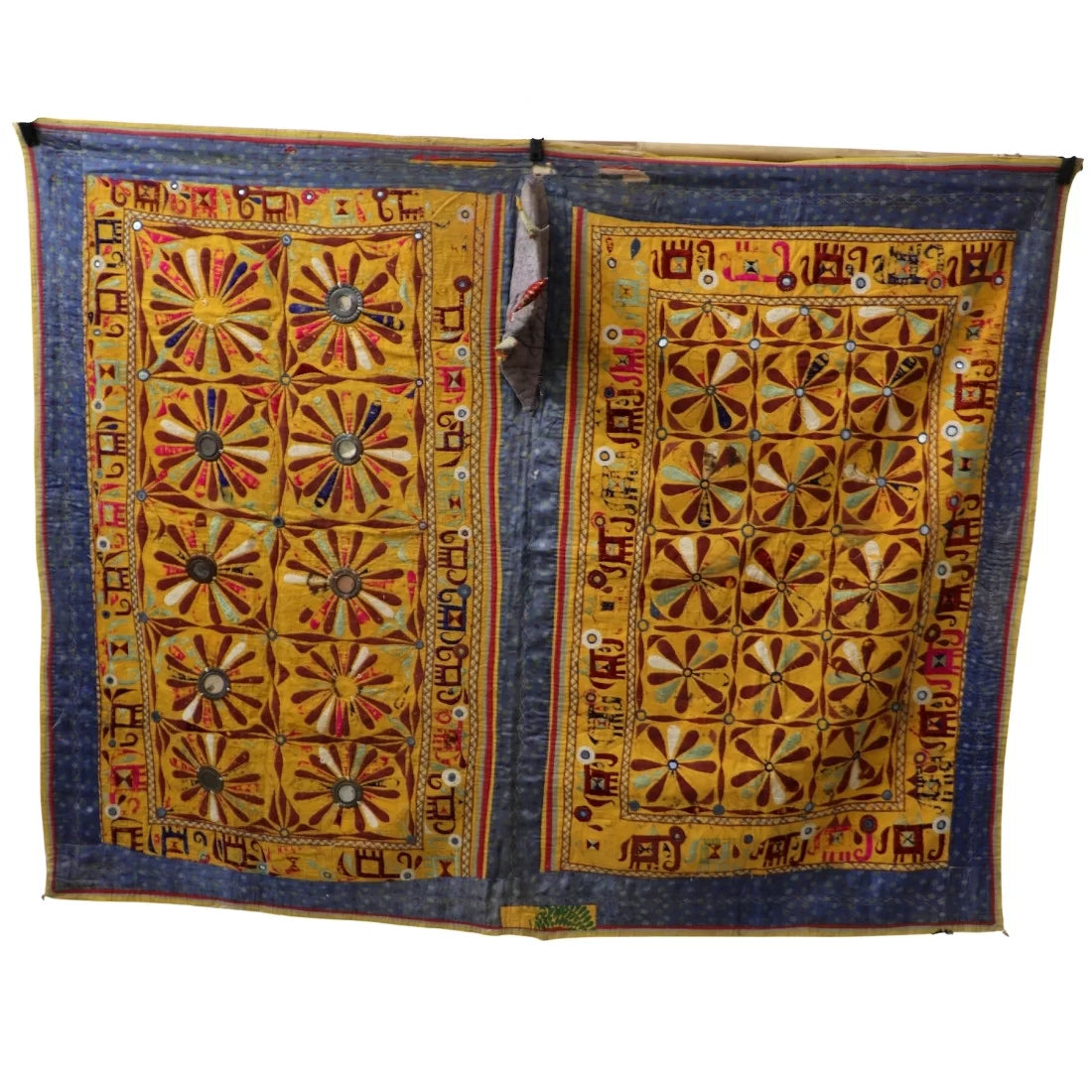 Vintage Camel Cover — Traditional Kutch Embroidery, India (50-60 Years Old)