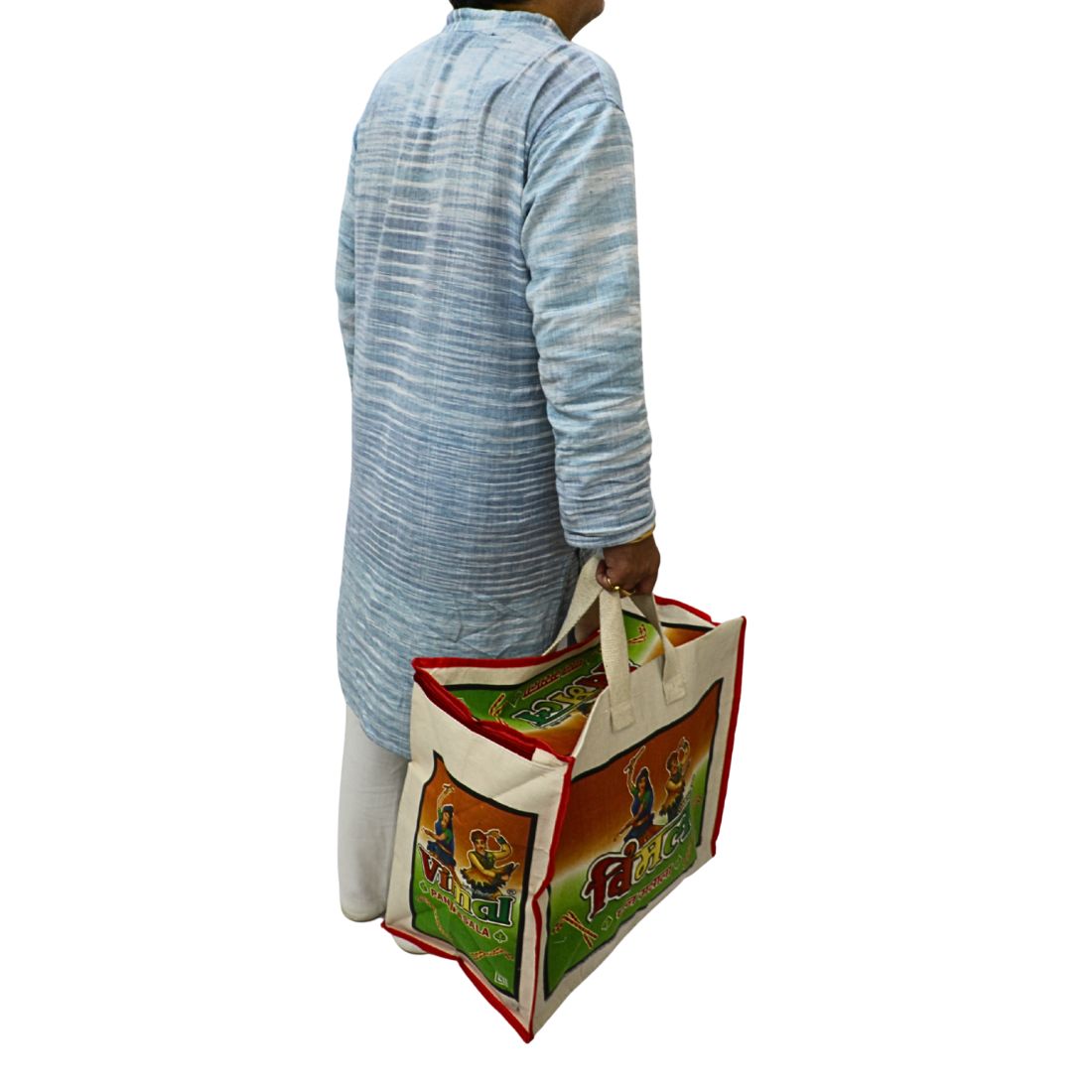 HOS Desi Canvas Jhola Bag – Handcrafted in India | Exclusive Print