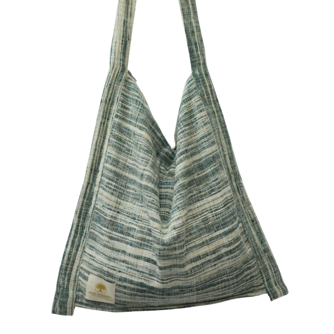 Handloom Jhola Bag Cotton – Forest Green Tote
