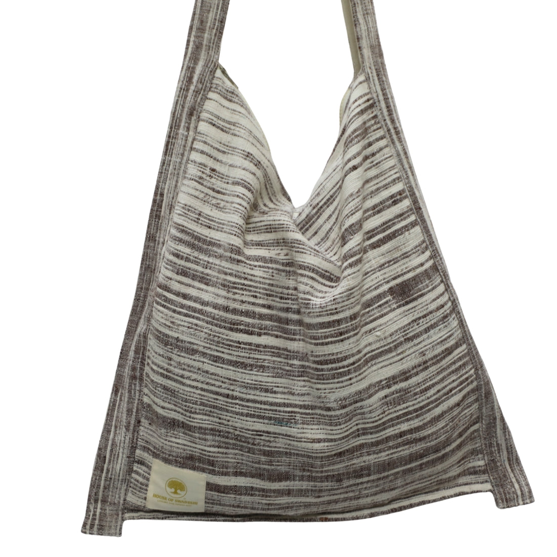 Cotton Tote Jhola Bag Handloom – Chocolate Brown