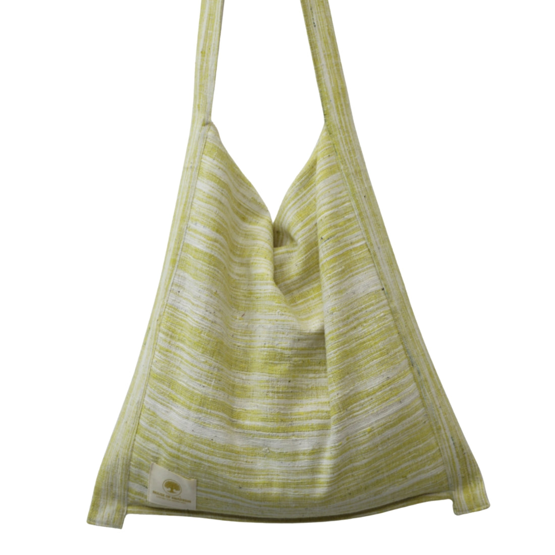 Handwoven Jhola Bag Cotton – Lemon Yellow