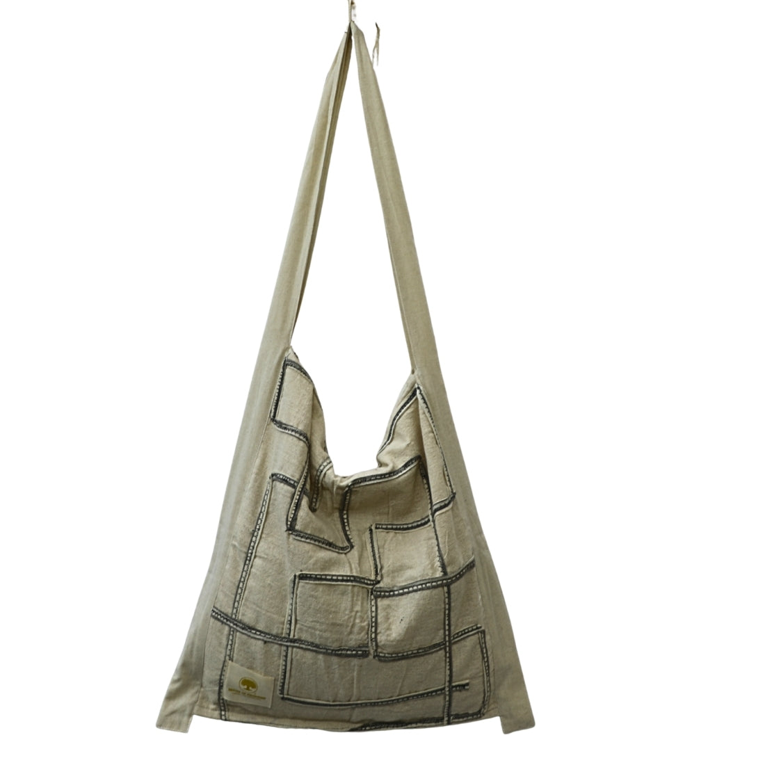 Artisanal Jhola Bag in Textured fabric