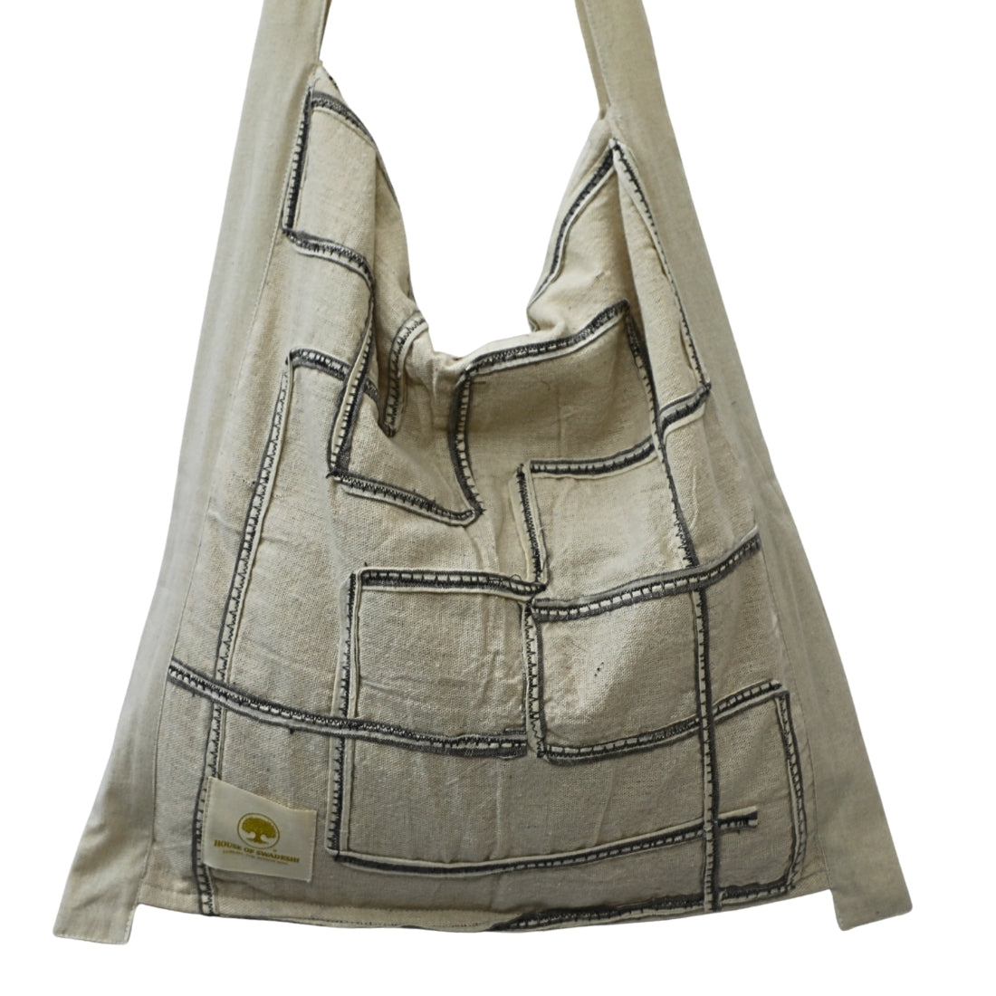 Artisanal Jhola Bag in Textured fabric