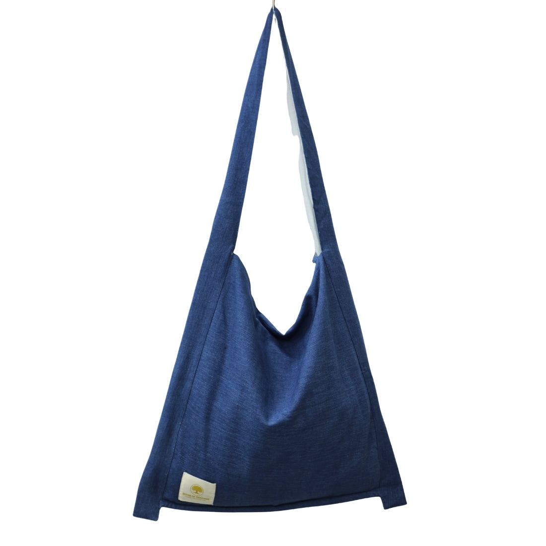 Shop Blue Jhola Bag in Handloom Cotton,  practical and reusable cloth bag designed for everyday needs.