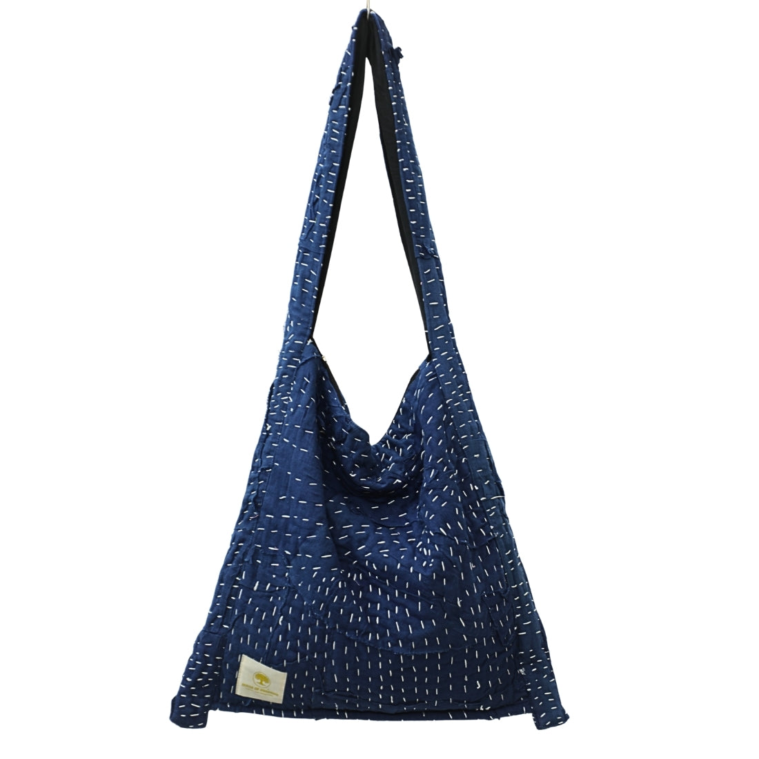 Shop Indigo Kantha Patchwork Bag ideal for casual use. A practical and reusable cloth bag designed for everyday needs.