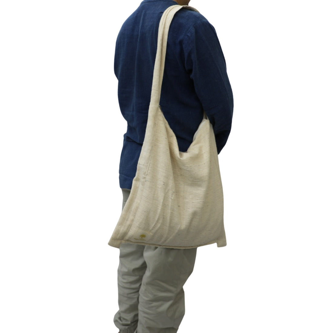 Kora Cotton Jhola Bag Unbleached Handloom – Natural