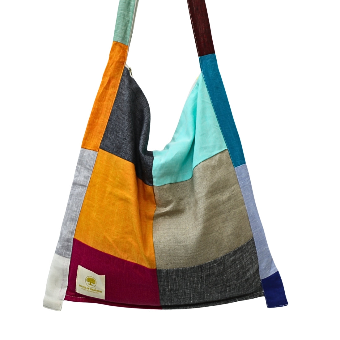 Linen Bag in Patchwork