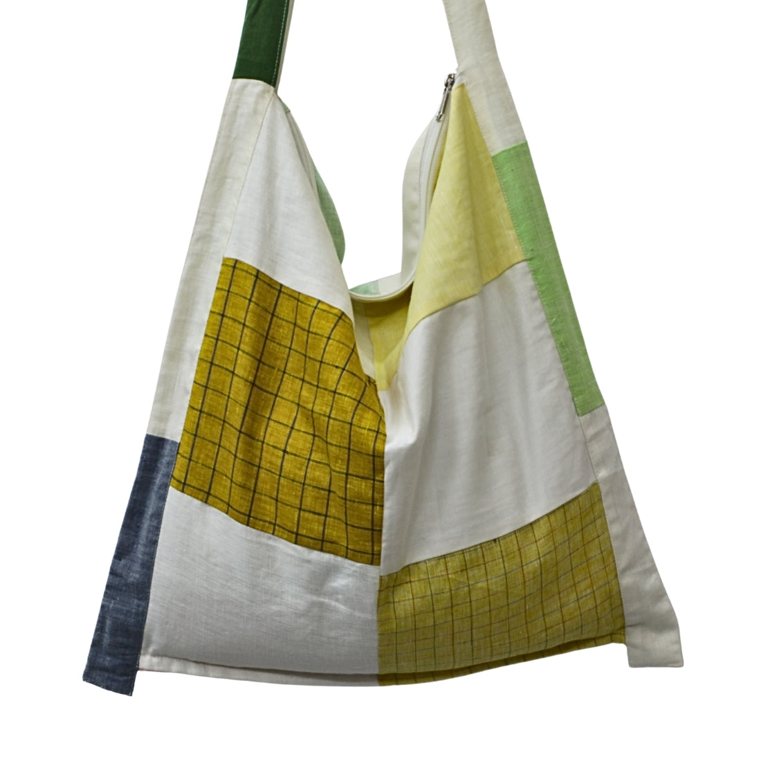 Beach Bag in Linen Patchwork