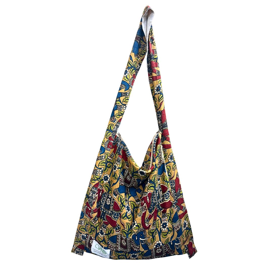 Printed Animals Jhola Bag | Hand-Block Natural Dye Cotton