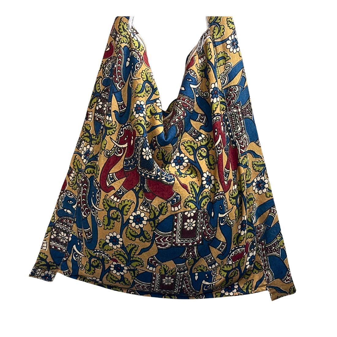 Printed Animals Jhola Bag | Hand-Block Natural Dye Cotton