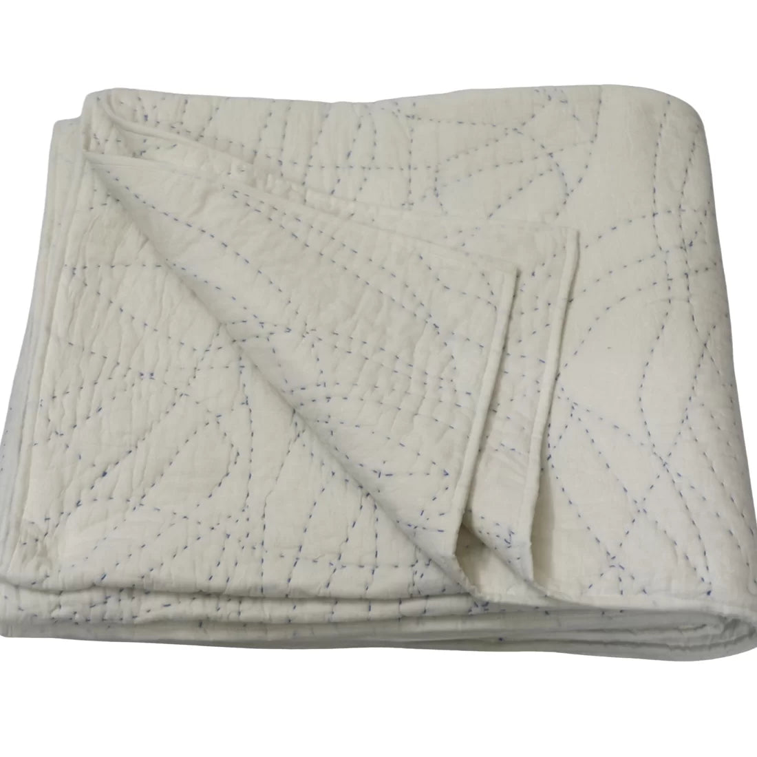 Handwoven Cotton Kantha Quilt for Summer – King & Twin Set | Jyaamitik Collection