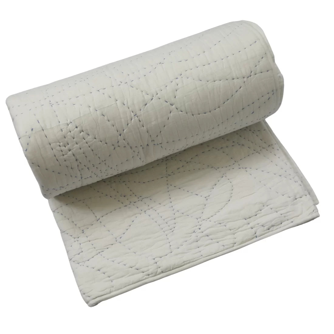Handwoven Cotton Kantha Quilt for Summer – King & Twin Set | Jyaamitik Collection