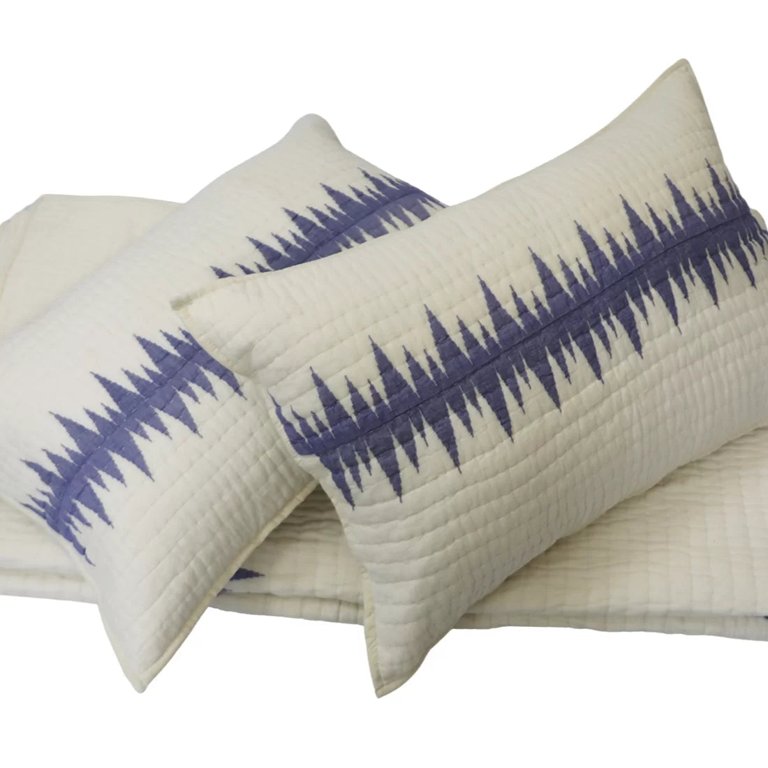 Handwoven Jamdani Cotton Quilt Set – Lightweight Double Bed Quilt with Shams