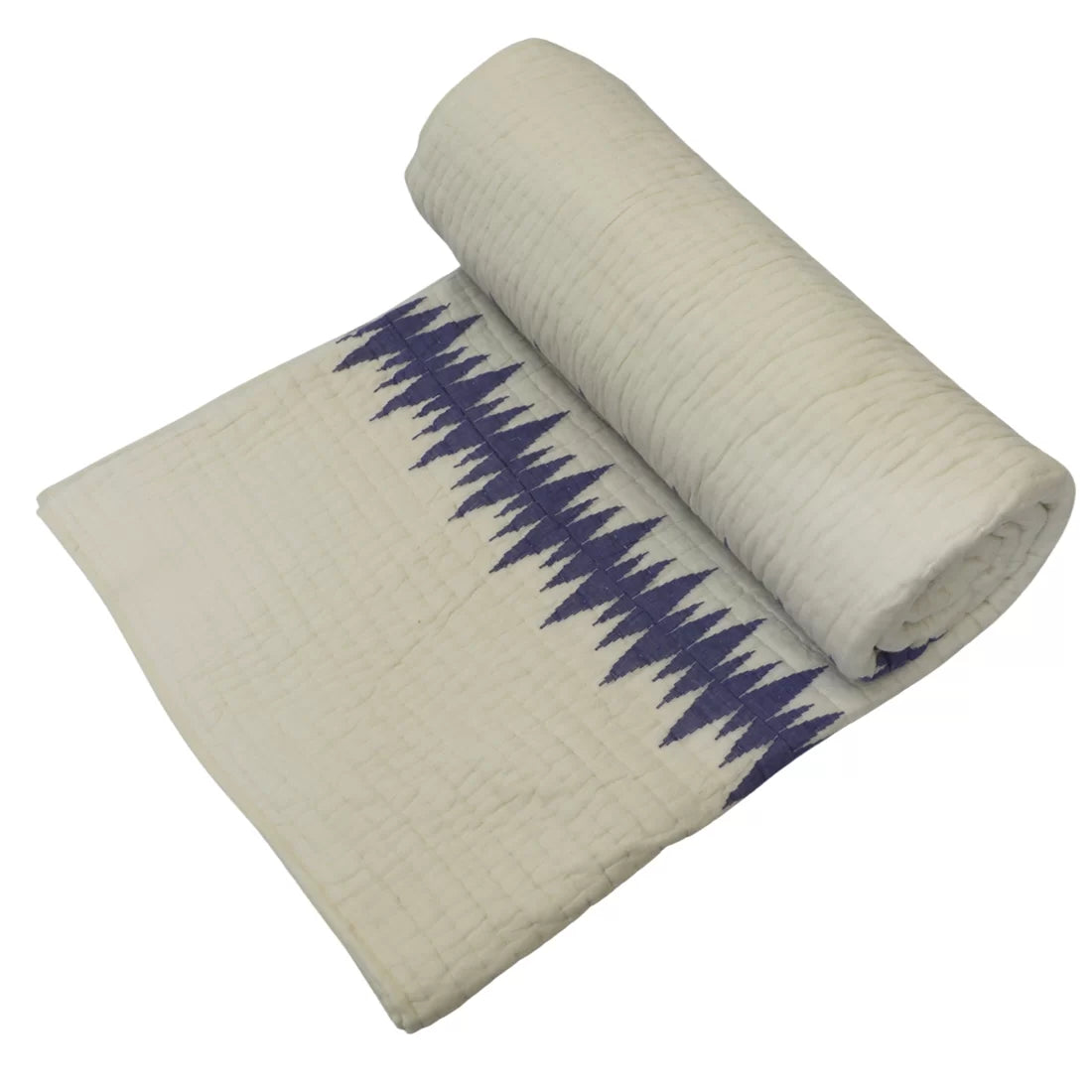 Handwoven Jamdani Cotton Quilt Set – Lightweight Double Bed Quilt with Shams