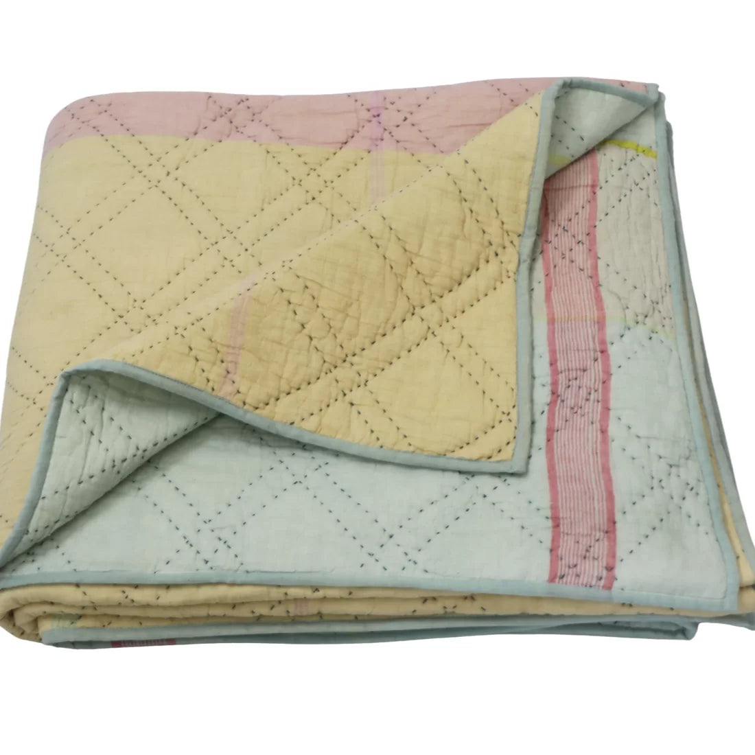 Lightweight Quilt Set – Marshmallow Collection | Egg Nog & Aqua Ice | King, Queen & Twin