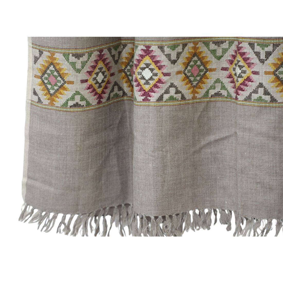 Vintage Wool Shawl with Hand Embroidery – Made in Bharat