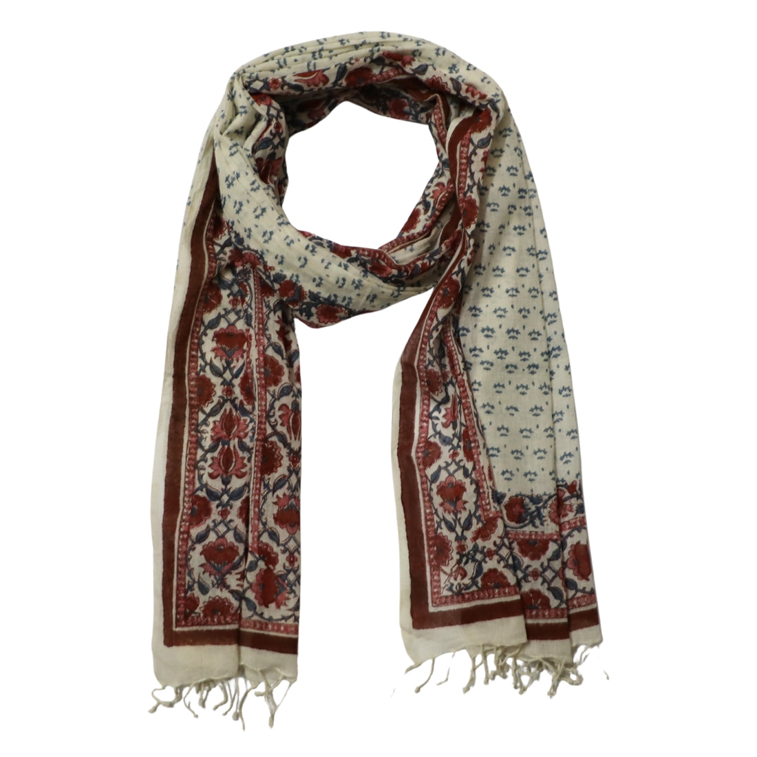 Cotton Block Print Scarf